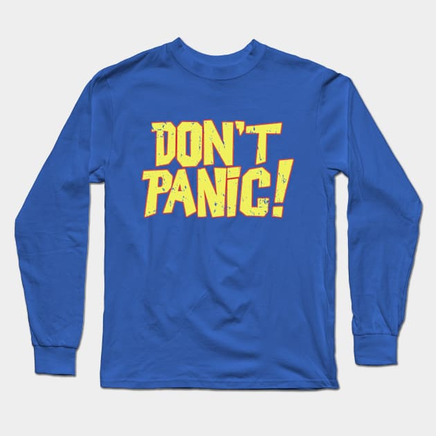 Don't Panic Long Sleeve T-Shirt by cunningmunki